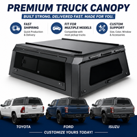 Capot de camion robuste en aluminium pour GMC Sierra, benne de 6,5 pieds, rangement verrouillable