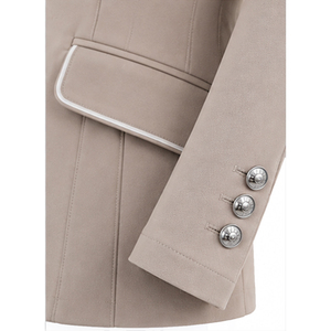 Chaqueta de equitación para mujer, blazer para competición, corte entallado, cintura media, cierre de botones, ligera y transpirable - Product Image 5