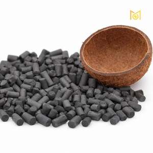 Charbon actif en granulés de coque de noix de coco, maille de 3 mm, pureté de 99 %, charbon Vitronexa pour les applications de traitement de l'air et du gaz au meilleur prix - Product Image 1