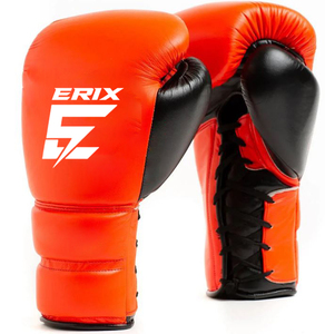 Guantes de Boxeo Profesionales de Cuero Vacuno de la Mejor Calidad con Protección UV y Cierre de Gancho y Bucle para Entrenamiento y Sparring - Personalizables - Product Image 1
