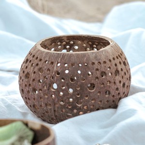 Best selling coconut shell <b>tealight</b> <b>holder</b> tabletop centerpieces luxury candle tea light <b>holders</b> - Product Image 2
