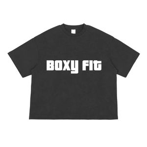 T-shirts Boxy Homme Personnalisés avec Logo Très Demandés, Taille Personnalisée, Tricotés 100% Coton Biologique Écologique, Prix de Gros - Product Image 6