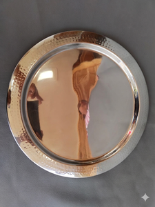 Luxury Oval Contemporary Metal <b>Vanity</b> Tray for Dining <b>Table</b> Perfume & Jewelry Storage Multi-Piece Serving Tray Set - Product Image 5