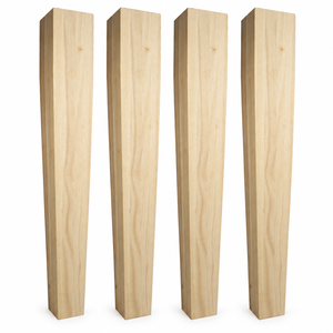 Solid Wood <b>Table</b> <b>Leg</b> Solid Wood Furniture <b>Leg</b> Rectangular Minimalist Design <b>Table</b> Base Easy Installation - Product Image 1