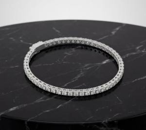 เครื่องประดับเพชรทองคำแท้ Zyorio Jewels รุ่น Eternity Chain & Link สุดหรู ระยิบระยับ เหมาะสำหรับผู้หญิง เป็นของขวัญงานแต่งงานหรืองานเลี้ยง - Product Image 5