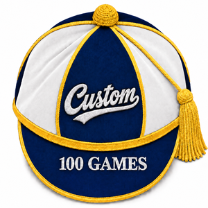 Casquette d'honneur personnalisée en gros, 6 panneaux, velours, broderie 3D, casquette de présentation sportive avec pompon, couleur personnalisée, casquette complète - Product Image 5