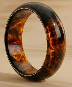 MN Exports Brazalete Vintage de Resina con Patrón de Carey, Joyería Unisex de Acrílico y Lucite Estilo MNE-651, Regalo de Moda Islámica - Product Image 6