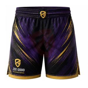 Pantalones Cortos de Lucha Personalizados con Impresión por Transferencia Térmica para Hombre, Ligeros, Transpirables, Elásticos, de Spandex/Poliéster - Product Image 1