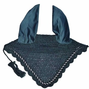 Voile anti-mouches pour cheval de haute qualité, design personnalisé, couleur marron, bonnet d'oreille, produit d'équitation disponible dans tous les designs - Product Image 4