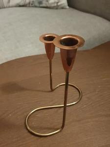 Porte-bougie et support élégants en aluminium doré, design écologique résistant à la chaleur pour mariage, décoration intérieure, Pâques, à prix avantageux - Product Image 6