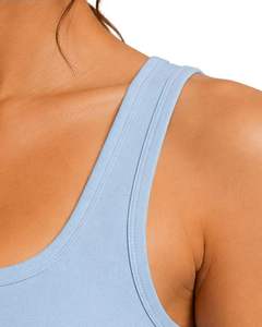 Manufacturer Customized Baby Blue Womens Seamless Yoga Set <b>Flare</b> <b>Leggings</b> And Sports Bra Gym Workout Fitness Activewear Outfit - Product Image 5