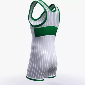 Professional Wrestling Singlet Compression <b>Athletic</b> Gym Vest Men Wrestling Training Singlet - Product Image 5
