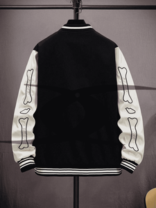 แจ็คเก็ตบอมเบอร์แบบวาร์ซิตี้สำหรับผู้ชาย คุณภาพพรีเมียม ปี 2026 ออกแบบเองได้ พร้อมแขนหนังเบสบอล แจ็คเก็ตวาร์ซิตี้สำหรับฤดูหนาว - Product Image 2