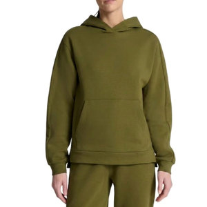 Sudadera con Capucha de Cuello Alto para Mujer, Otoño/Invierno 2026, 100% Algodón Felpa, ODM, Secado Rápido, Transpirable, Ecológica, Manga Larga - Product Image 1