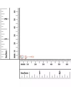 Orecchini a vite con cuore in opale bianco creati in argento Sterling (anche in oro rosa 14k su argento o oro 14k su argento) | Mac - Product Image 2