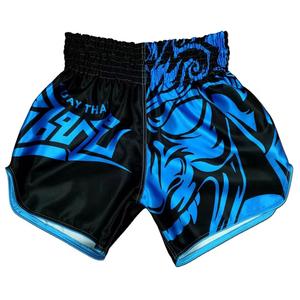 Nouveau design, vente en gros, shorts de boxe Muay Thai imprimés par sublimation FORESIGHT ENTERPRISES, tissu 100% polyester, couleur personnalisée - Product Image 1