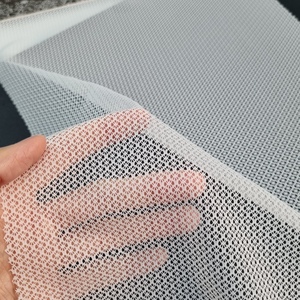 Tissu en dentelle extensible à petites fleurs en maille, 147 cm, léger et respirant, tricoté chaîne, pour bande de soutien-gorge, lingerie et sous-vêtements - Product Image 3