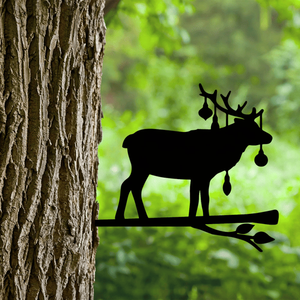 CIFbuy Scultura in Ferro a Forma di Alce per Decorazione Giardino e Patio, TikTok per Servizio Ritiro Temu - Product Image 4