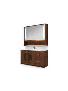Elegante Mueble de Baño que Ahorra Espacio, Gabinetes de Almacenamiento de Madera con Puertas y Cajones, Muebles Modernos para Hogar, Hotel, Apartamento, Hospital - Product Image 2