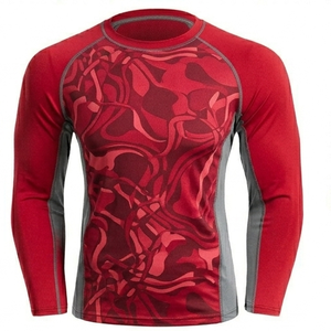 T-shirt de compression à manches longues pour homme, imprimé par sublimation, séchage rapide, haut de sport - Product Image 4