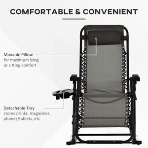 เก้าอี้เอนนอนสำหรับพักผ่อนกลางแจ้งอย่างสบาย - Product Image 3