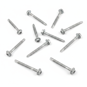 Self-Drilling <b>Screws</b> Washer Head Zinc/Hot-Dip <b>Galvanized</b> Carbon Steel Metric/Inch Standard Deep Coarse Thread Full-Length Class - Product Image 1