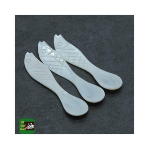 FISH SHAPE MOTHER OF PEARL SPOON WHOLESALE EXQUISITE MOP SPOON TINY SIZE SEL BY SET FOR LUXURY GIFT ASIAN TRADITIONAL STYLE - Product Image 3