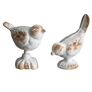 Antique rustique en fonte oiseau lapin gazouillement jardin ornement 2025 frais arrivée ferme décor à la maison bureau Figurine métal oiseau - Product Image 1