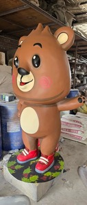 Estatua de Oso de Peluche de FRP de Diseño Único, Arte Duradero de Fibra de Vidrio para Decoración de Jardín, Hogar, Hotel, Resort y Parque Temático en Venta - Product Image 2