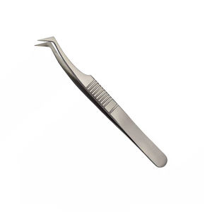 แหนบดึงขนตาปลายเรียบ ทนทาน ป้องกันไฟฟ้าสถิตย์ ผลิตจากสแตนเลส เหมาะสำหรับร้านเสริมสวย - Product Image 1