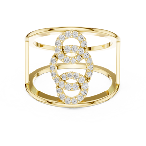 Anillo de Diamantes Cultivados en Laboratorio ETERNAL CIRCLES, Oro Amarillo de 18 Quilates con Baño de Rodio, Piedras Laterales de 0.29CT, Certificado, para Compromiso, Fiesta, Boda - Product Image 4