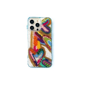 เคสโทรศัพท์ทำมือประดับลูกปัดลายดอกไม้ ดีไซน์หรูหราด้วยงานปักลูกปัดเม็ดเล็ก - Product Image 3