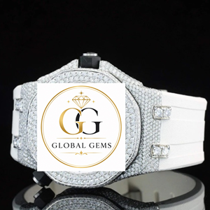 Best Selling New Unisex Stainless Steel Yellow Gold White Gold Luxury Mechanical Iced Moissanite Analog Watch Auto Date Glass - Product Image 3