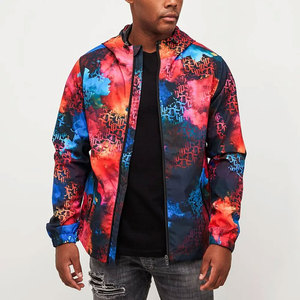 2026 Best Quality Winter Men's <b>Canvas</b> Waterproof Windproof Hooded Zipper Front Print High Street Reversible Eco-Friendly - Product Image 3