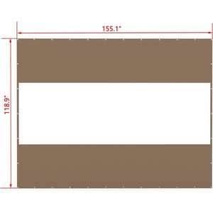 Tenda a Pannello Trasparente per Esterni da 18 oz, Resistente alle Intemperie, Impermeabile in PVC e Poliestere, Antistrappo per Patii e Gazebo - Product Image 6