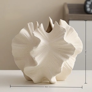 Luxury Ceramic Flower <b>Vase</b> Custom Neck Design for Hotel Lobby Decoration Housewarming Gifts Fantastic Item - Product Image 5