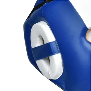 Casque de boxe en cuir personnalisé professionnel, design unique, différentes couleurs, protection respirante pour la salle de sport et le kickboxing - Product Image 2