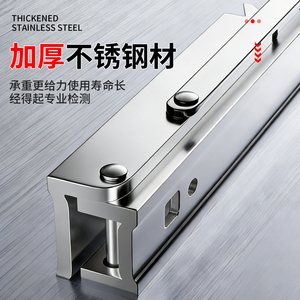 Folding Triangular Bracket Wall Shelf Support 304 Stainless Steel Heavy Duty <b>Kitchen</b> <b>Storage</b> <b>Rack</b> - Product Image 2