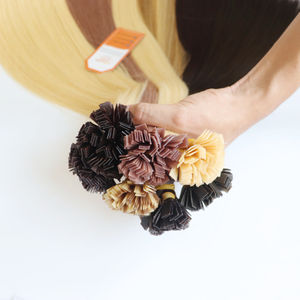 Extensiones de Cabello Humano Remy con Queratina, Punta Plana Pre-Adherida, 100% Virgen, Cutícula Intacta, Liso Sedoso - Product Image 2