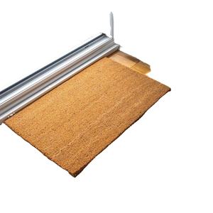 Tapis de porte en fibre de coco de haute qualité 45 cm x 75 cm, fait à la main, moderne, écologique, imprimé animal, avec dos en PVC - Product Image 1