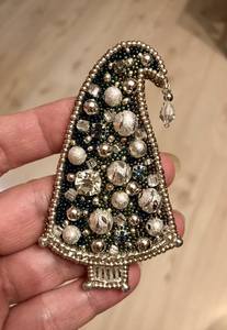 Handmade Luxury Embroidery Brooch with Intricate Beadwork Stylish Pin for Coats and <b>Jackets</b> - Product Image 6