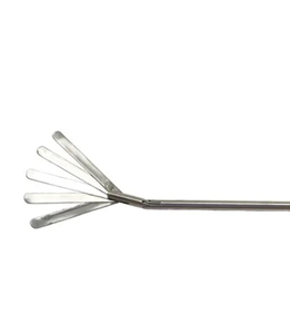 Retractor de hígado con articulación tipo abanico, 5 puntas, plateado, manual, herramienta quirúrgica con certificación CE. - Product Image 2