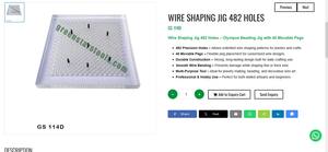Plantilla para Dar Forma a Alambres con 482 Orificios, Herramienta para Joyería, Tabla para Doblar Alambres con Pernos Móviles |   N.° de artículo GS-114D - Product Image 3
