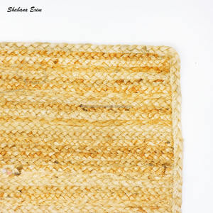 แผ่นรองจานทำจากปอกระเจาธรรมชาติขนาด13*18นิ้วของตกแต่งโต๊ะสำหรับงานแต่งงานผ้าถักด้วยมือสำหรับเสิร์ฟอาหาร - Product Image 2