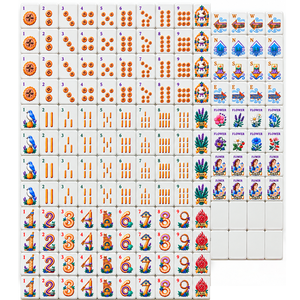 Échantillon Gratuit : Jeu de Mahjong Américain Original, 160 Tuiles, 32/36 Pièces en Acrylique, Idéal pour les Croisières - Product Image 1