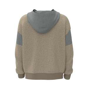 Custom Men's Color Block Hooded Pullover Hoodie 100% Cotton <b>Sherpa</b> <b>Lined</b> Pocket Regular Fit Spring Casual Eco-Friendly - Product Image 2