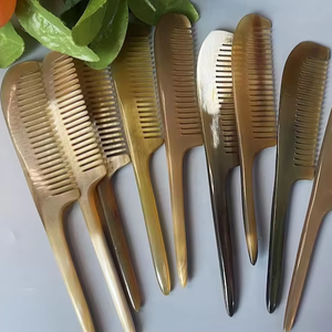 Artesanías Naturales, Cuidado Personal y Limpieza del Hogar, Cuidado y Peinado del Cabello, Herramientas de Peinado, Peine de Cuerno de Vaca Hecho a Mano de la Mejor Calidad - Product Image 1