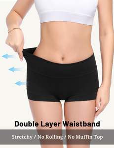 Braguitas Modernas para Mujer, Estilo Hipster, Transpirables, Tejido Suave, Elástico, Cobertura Total, Uso Diario, Sensación Suave - Product Image 3