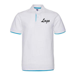 Camisetas Personalizadas para Eventos Casuales con Impresión de Logotipo, Poliéster/Algodón, Detalles en Blanco y Azul para Promociones y Campañas - Product Image 1