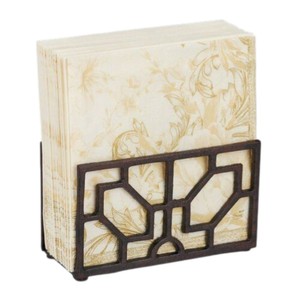 Porta Servilletas de Hierro con Acabado en Polvo Negro Mate de Diseño Primitivo para Decoración del Hogar, Decoración de Fiestas y Regalos - Product Image 5
